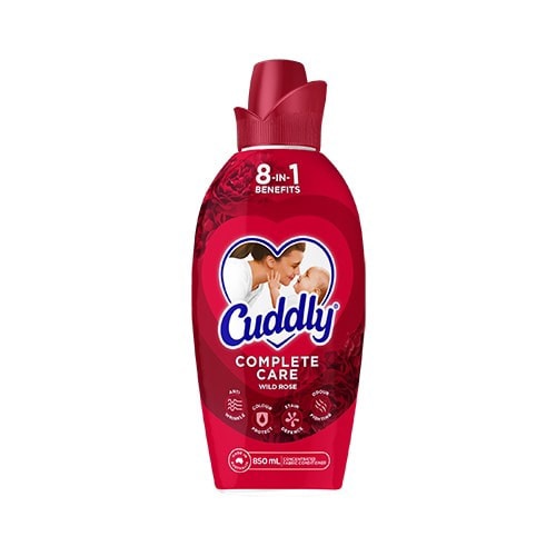 Cuddly Concentrate Liquid Fabric Softener Conditioner Wild Rose 850mL