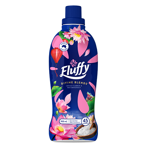 Fluffy Concentrate Divine Blends Lotus Flower & Sea Minerals Fabric Conditioner 900ml